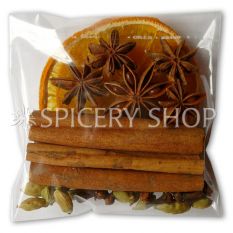 Подарунковий набір прянощів для глінтвейну з кільцями апельсину