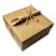 Подарочная коробка коричневая крафт с лопаткой для специй