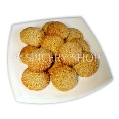 Домашнее кунжутное печенье из белого кунжута