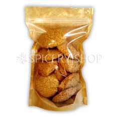 Домашнее печенье из золотистого льна с цедрой апельсина, лавандой и розмарином