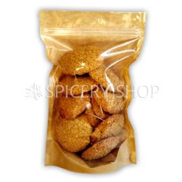 Домашнее печенье из золотистого льна с цедрой апельсина, лавандой и розмарином